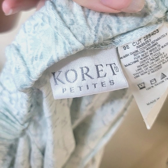 Vintage Koret Petites 3 Piece Skirt Set Floral Embroidery Large - Picture 15 of 16